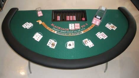 blackjack table