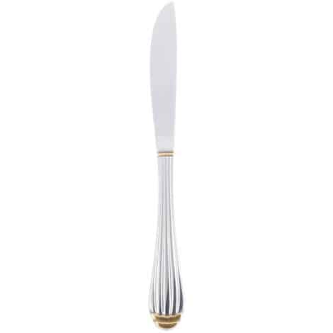 gold trimmed dinner knife