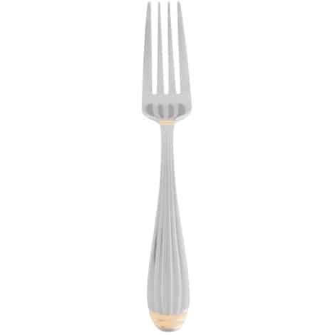 gold trimmed salad/dessert fork