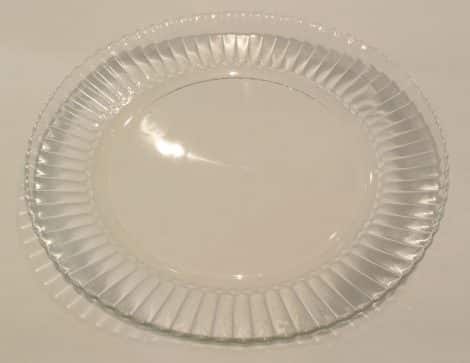 Plate, Fluted Glass Dinner