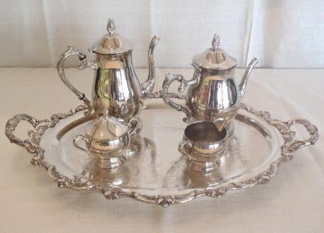 silver tea service