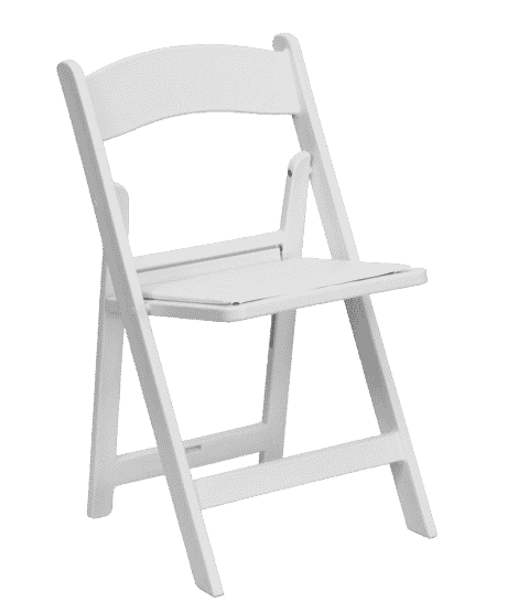 white wedding chair