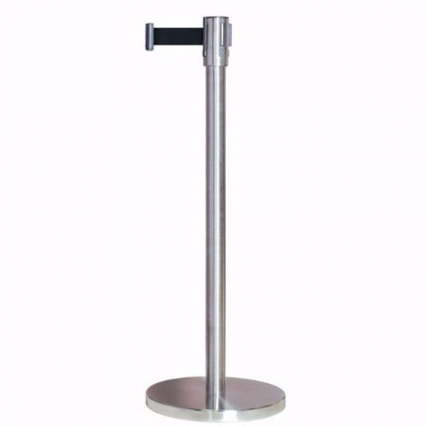 chrome stanchion with retractable belt