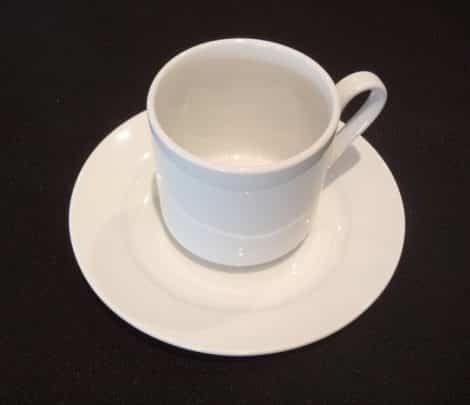 coffee cup saucer white