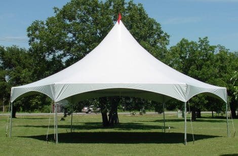 40' hexagon marquee tent