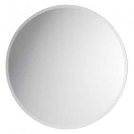 round beveled centerpiece mirror