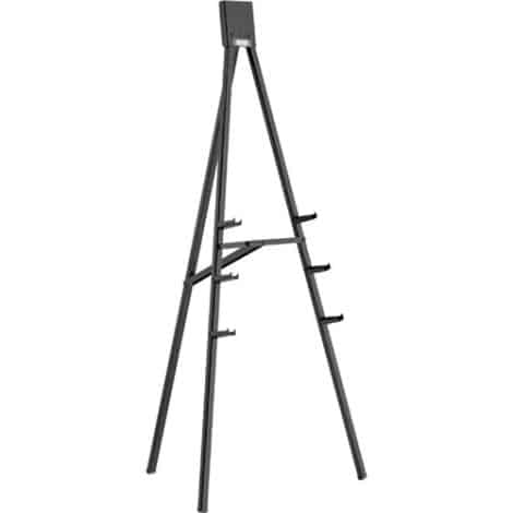 black easel